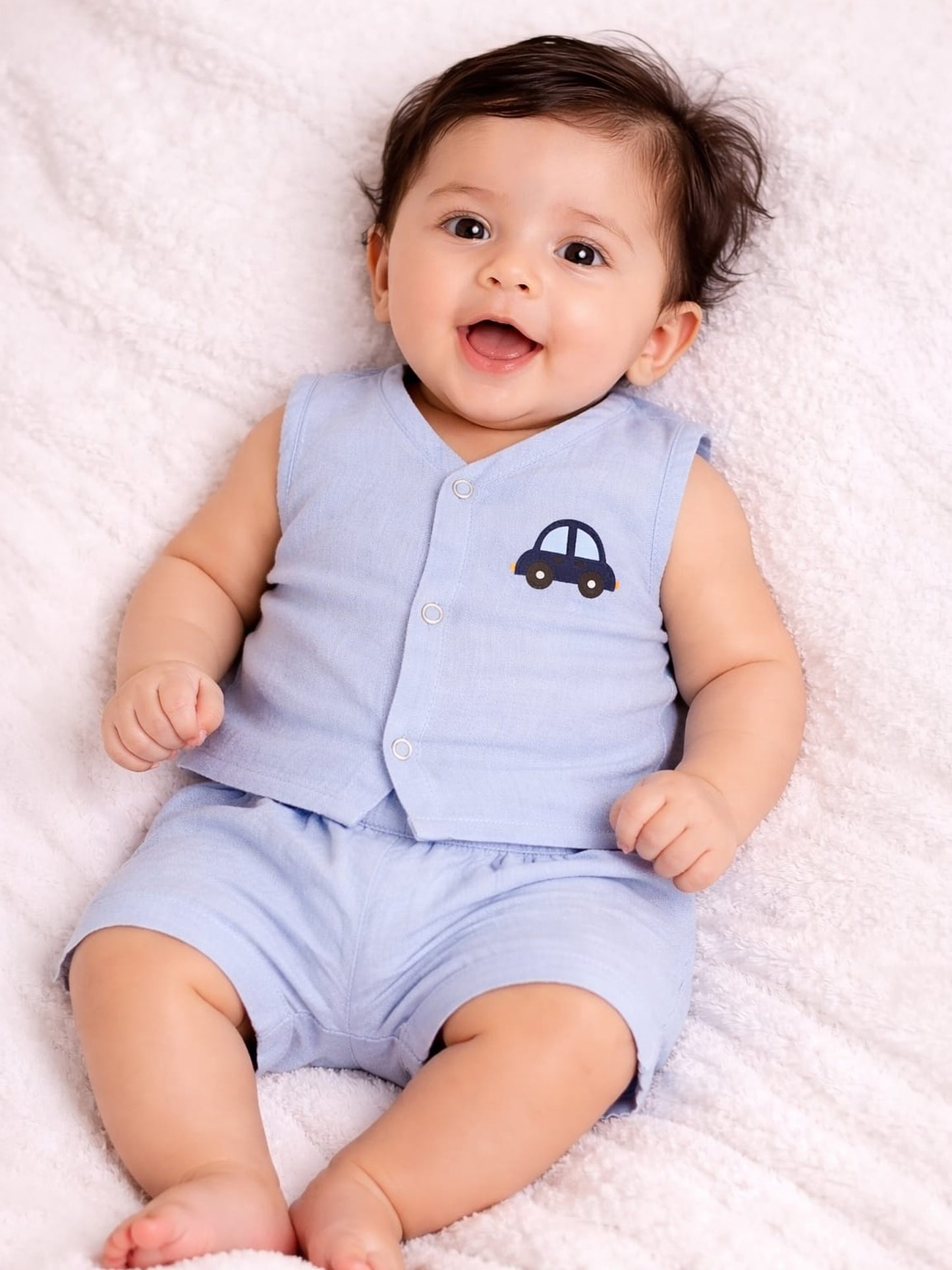Sweetheart front open with chest Printed Jhabla