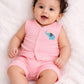 Sweetheart front open with chest Printed Jhabla
