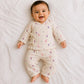 Safari Tales Muslin Cotton Angharkha Jabla Pant Set, Deer Print