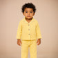 Set of 2 Yellow & Blue Crinkle Muslin Nightsuit | Unisex