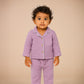 Set of 2 Lilac& Blue Crinkle Muslin Nightsuit | Unisex