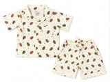 Feather Printed Short sleeve with Shorts Nightsuit