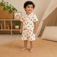 Feather Printed Short sleeve with Shorts Nightsuit