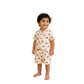 Feather Printed Short sleeve with Shorts Nightsuit