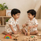Rainbow printed Short sleeve with Shorts Nightsuit