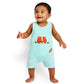 Tiger Printed Muslin Baby Romper | Sleeveless Soft Cotton Wear