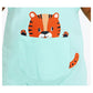 Tiger Printed Muslin Baby Romper | Sleeveless Soft Cotton Wear
