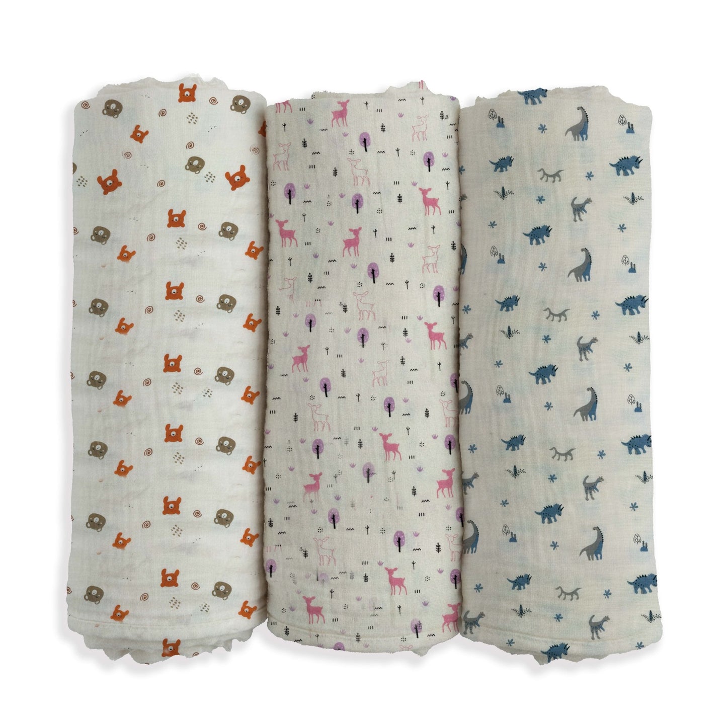 Wildlings Muslin Swaddle Blanket | 100 x 100 cm | Ultra-Soft, Breathable Cotton for Newborns & Infants