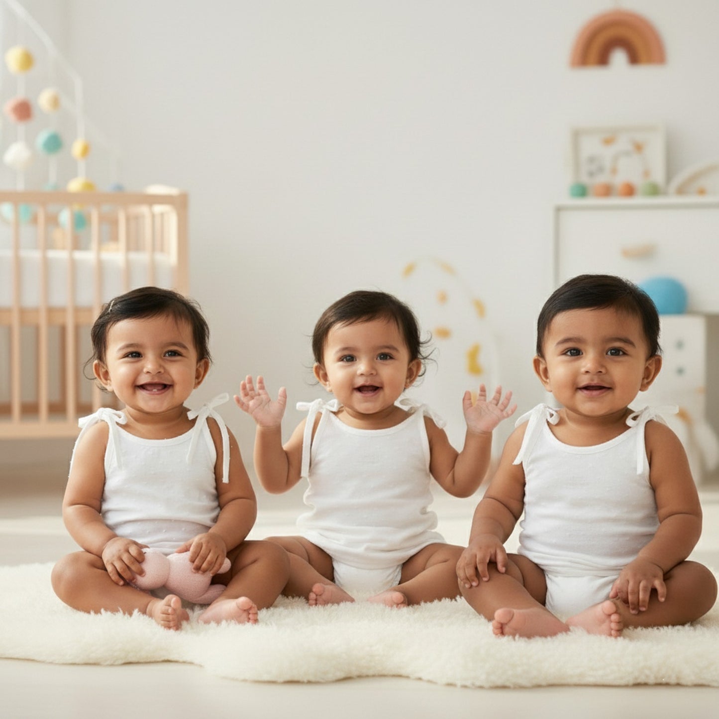 Cloud Knot White Dobby Top Knot Jabla