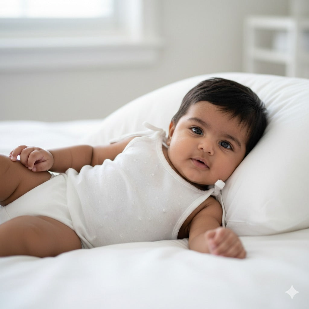 Cloud Knot White Dobby Top Knot Jabla