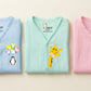 Playful Parade Full Sleeve Front open Jabla | Pack of 3 | 100% Muslin Cotton | Newborn Baby Wear