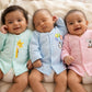 Playful Parade Full Sleeve Front open Jabla | Pack of 3 | 100% Muslin Cotton | Newborn Baby Wear
