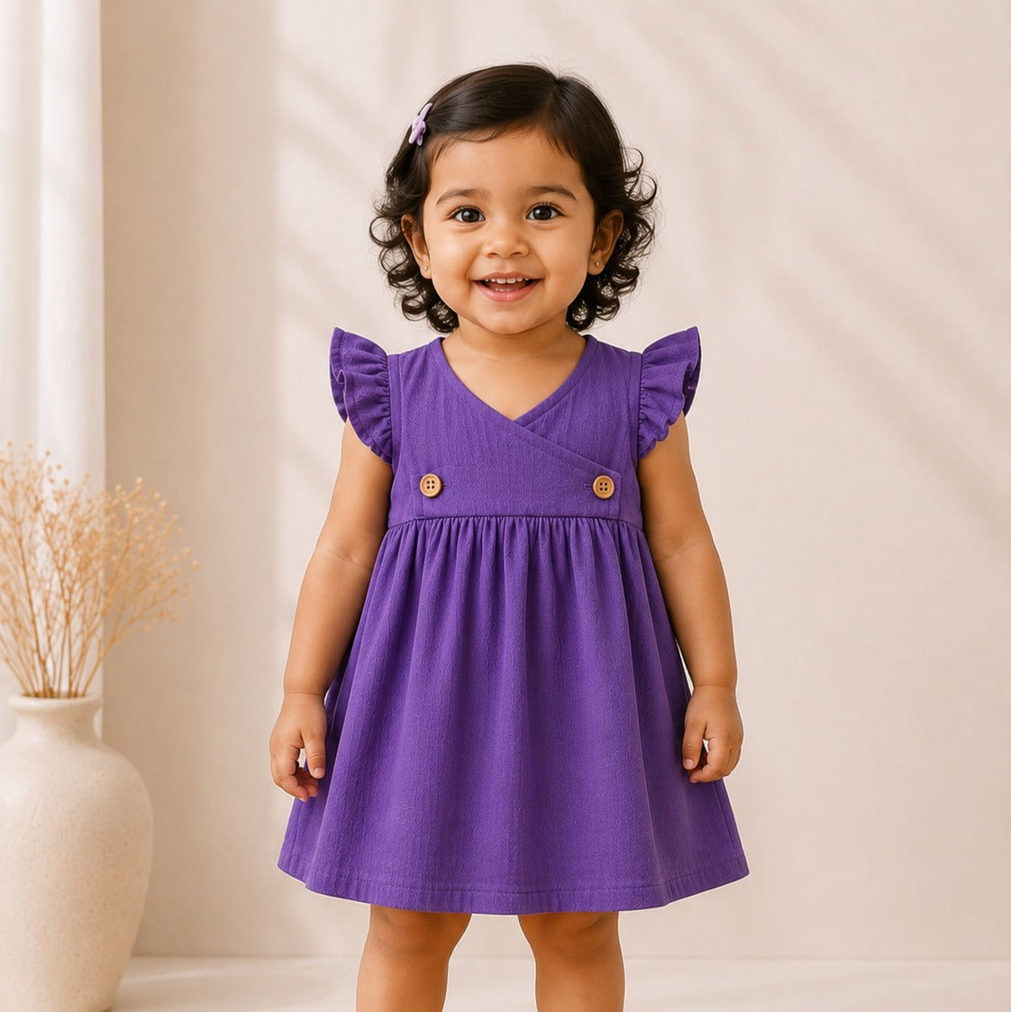 Twilight Purple-  Kimono Frock