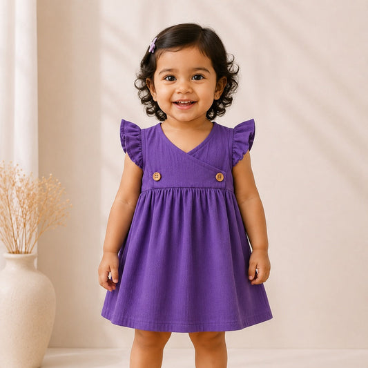 Twilight Purple-  Kimono Frock