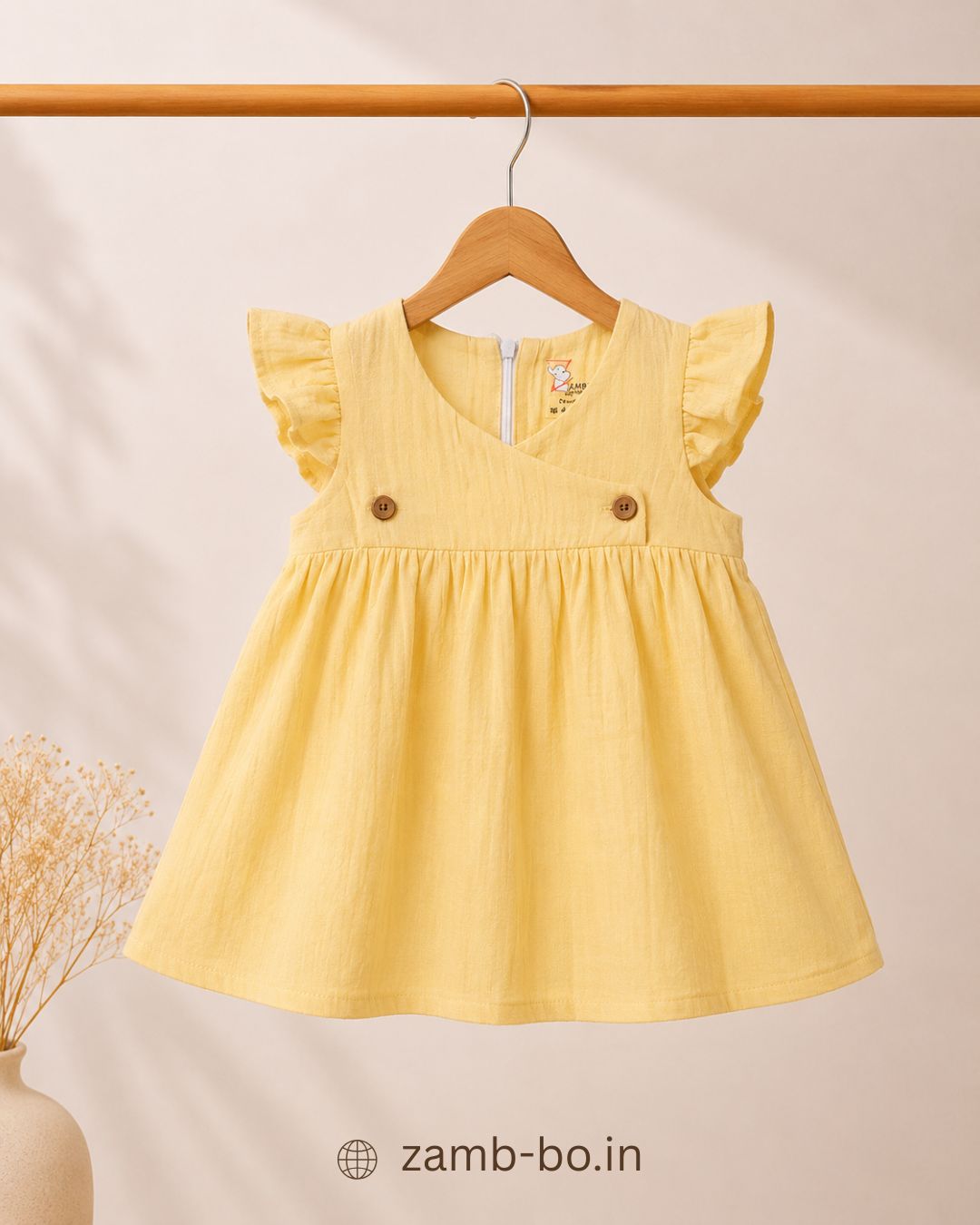 Twilight Yellow-  Kimono Frock