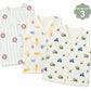 MUSLIN JABLA| PACK OF 3| PRINTED|FRONT OPEN | SLEEVELESS JABLA