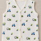 MUSLIN JABLA| PACK OF 3| PRINTED|FRONT OPEN | SLEEVELESS JABLA