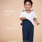 Gentle Cub- Blue Muslin Baby Romper | Half Sleeveless Soft Cotton Wear