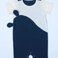 Gentle Cub- Blue Muslin Baby Romper | Half Sleeveless Soft Cotton Wear