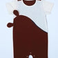 Gentle Cub- Brown Muslin Baby Romper | Half Sleeveless Soft Cotton Wear
