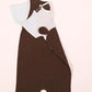 Gentle Cub- Brown Muslin Baby Romper | Half Sleeveless Soft Cotton Wear