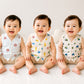 MUSLIN JABLA| PACK OF 3| PRINTED|FRONT OPEN | SLEEVELESS JABLA