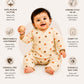 Safari Tales Muslin Cotton Angharkha Jabla Pant Set, Bear Print
