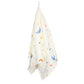 100% Crinkled Muslin Cotton Swaddle Wrap for Newborns, Sleep Blanket