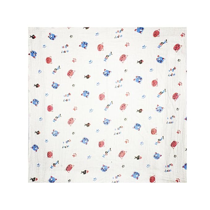 100% Crinkled Muslin Cotton Swaddle Wrap for Newborns, Sleep Blanket