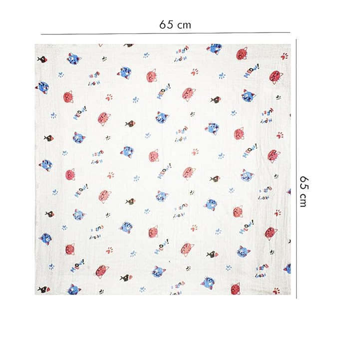 100% Crinkled Muslin Cotton Swaddle Wrap for Newborns, Sleep Blanket