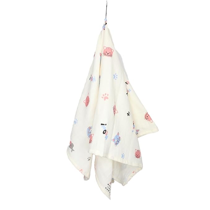 100% Crinkled Muslin Cotton Swaddle Wrap for Newborns, Sleep Blanket